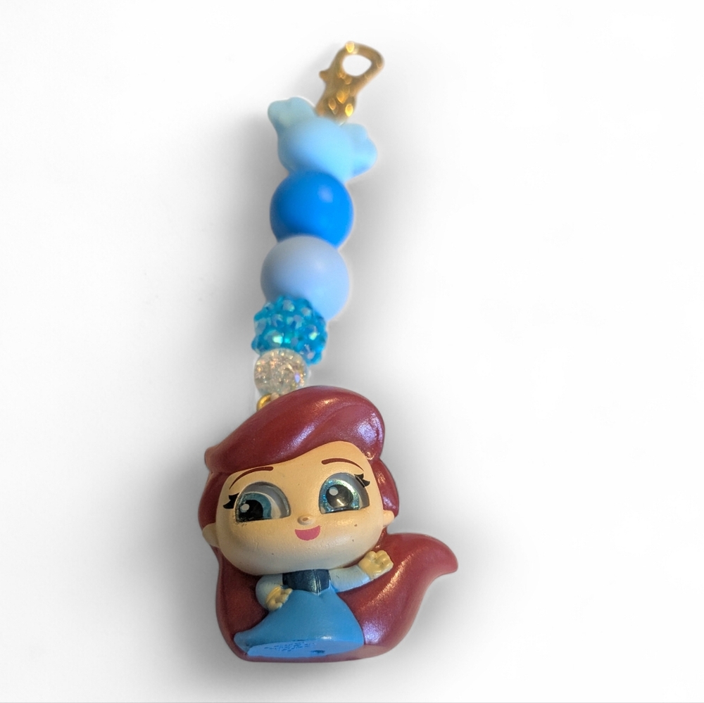 Handmade Little Mermaid Bag Charm/ Keychain - Picture 4 of 4